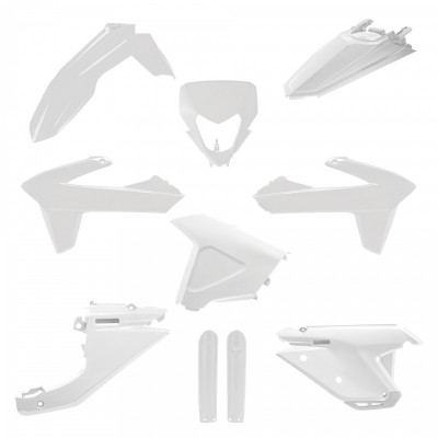 Kit de materiale plastice POLISPORT Full Plastic Kit Sherco SE/SEF (2025) White