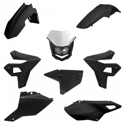 Kit plastic restyling + far POLISPORT Restyling Kit Suzuki DR-Z400 (2000-24) Black