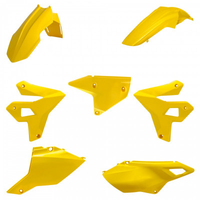 Kit de restyling din plastic  POLISPORT Restyling Kit Suzuki DR-Z400 (2000-24) Yellow