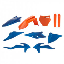 Set de plastice POLISPORT Full Plastic kit KTM SX/SX-F/XC/XC-F (2019-22) Blue/Orange