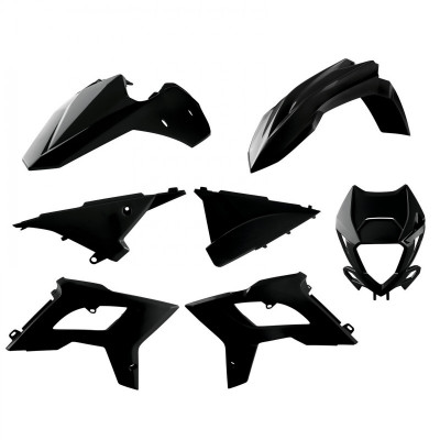 Kit de restilizare plastic POLISPORT Restyling Kit Beta RR 2T/4T (2013-17) Black
