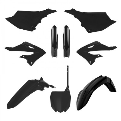 Kit cu materiale plastice POLISPORT Full Plastic Kit Yamaha YZ 125/250 (2022-25) Black