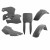 Kit cu materiale plastice  POLISPORT Full Plastic kit Suzuki RM 125/250 - 1996-98 Grey thumb