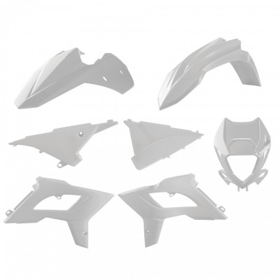 Kit de restilizare plastic POLISPORT Restyling Kit Beta RR 2T/4T (2013-17) White