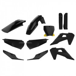 Set de plastice POLISPORT Full Plastic Kit Husqvarna TC/FC (2019-2022) Black