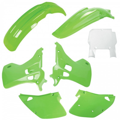 Kit cu materiale plastice  POLISPORT Standard Plastic Kit Kawasaki 125/250 (1992) OEM