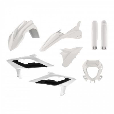 Kit cu materiale plastice  POLISPORT Full Plastic Kit Beta RR 2T/4T (2023-24) White