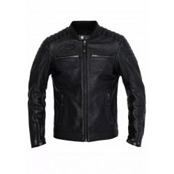 Geacă din piele JOHN DOE DEXTER LEATHER BLACK