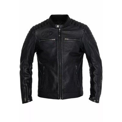 Geacă de piele JOHN DOE DEXTER LEATHER BLACK