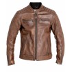 Geacă de piele JOHN DOE DEXTER LEATHER BROWN thumb