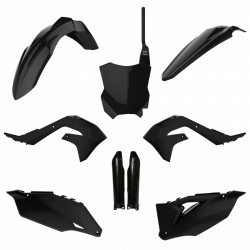 Set de materiale plastice POLISPORT Full Plastic Kit Kawasaki KX-F 450 (2019-23) Black