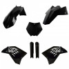 Kit cu materiale plastice  POLISPORT Full Kit KTM SX/SX-F(08-10)XC/XC-F(08-10) Black