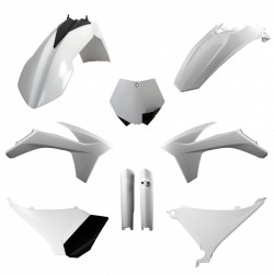 Kit cu materiale plastice POLISPORT Full Kit KTM SX/XC/XC-F(11) White Kit cu materiale plastice POLISPORT Full Kit KTM SX/XC/XC-F(11) White