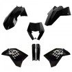 Kit cu materiale plastice  POLISPORT Full Kit EXC/EXC-F/ XC-W / XC-FW (08-11) Black thumb