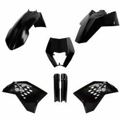 Kit cu materiale plastice POLISPORT Full Kit EXC/EXC-F/ XC-W / XC-FW (08-11) Black Kit cu materiale plastice POLISPORT Full Kit EXC/EXC-F/ XC-W / XC-FW (08-11) Black