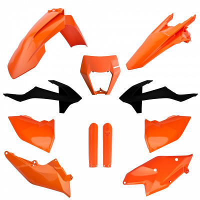 Kit cu materiale plastice  POLISPORT Full Kit KTM EXC/EXC-F/XC-W/XC-FW(17-19) OEM 17