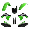 Set de materiale plastice POLISPORT Full Plastic Kit Kawasaki KX 250F (2009-12) OEM 10-11