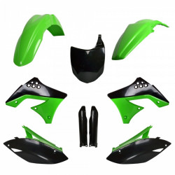 Set de materiale plastice POLISPORT Full Plastic Kit Kawasaki KX 250F (2009-12) OEM 10-11