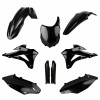 Set de materiale plastice POLISPORT Full Plastic Kit Kawasaki KX 250F (2013-16) Black