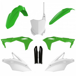 Set de materiale plastice  POLISPORT Full Plastic Kit Kawasaki KX 250F (2017-20) OEM 19