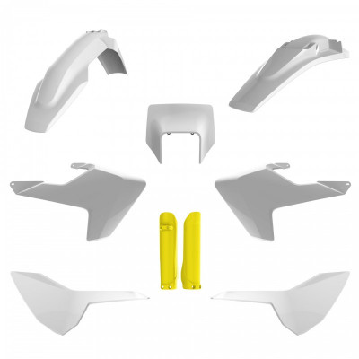 Set de materiale plastice POLISPORT Full Plastic Kit Husqvarna TE/FE (2017-19) OEM 19