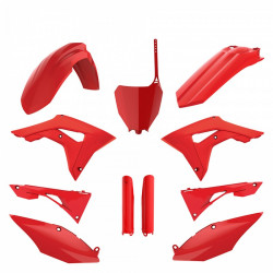 Kit cu materiale plastice POLISPORT Full Kit Honda CRF250R(18-21) CRF450R(17-20) Red