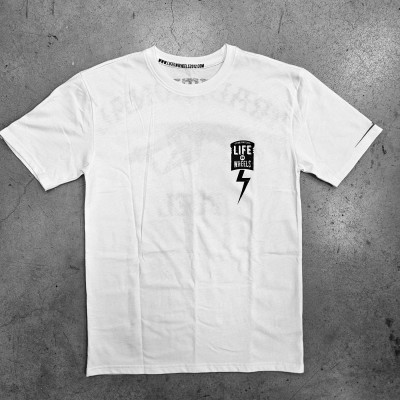 Tricou moto Life on Wheels FUEL WHITE