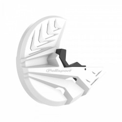 Protectie disc de frana  POLISPORT Disc & Bottom Fork Protector CRF R (15>) 450RX (17>) 250RX (19>) White
