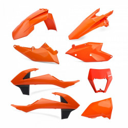 Set de materiale plastice  POLISPORT Standard Plastic Kit KTM EXC/EXC-F/XC-W/XCF-W (2017-19) Orange