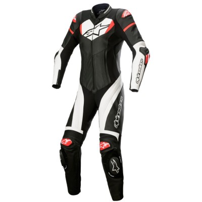 Combinezon de piele dame ALPINESTARS Tech Air GP Plus Black/White/Red