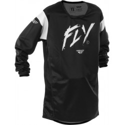 Bluza motocross pentru copii FLY RACING Kinetic Stoke- Black/White 2025 Bluza motocross pentru copii FLY RACING Kinetic Stoke- Black/White 2025