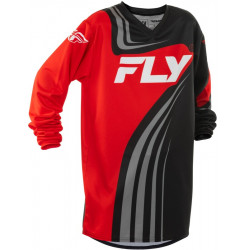 Bluza motocross pentru copii FLY RACING F-16 Riding - Black/Red/White 2025