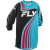 Bluza motocross pentru copii  FLY RACING F-16 Riding - Cyan/Black/Red 2025 thumb