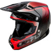 Cască motocross FLY RACING Formula S Carbon Protocol-Black Carbon/Red 2025