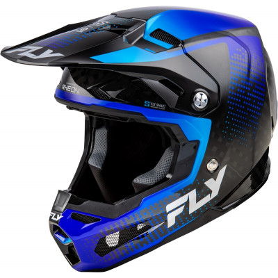Cască motocross FLY RACING Formula S Carbon Protocol-Black Carbon/Blue 2025 Cască motocross FLY RACING Formula S Carbon Protocol-Black Carbon/Blue 2025