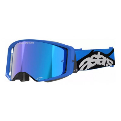 Ochelari  motocross ALPINESTARS SUPERTECH STREAM BLUE MIRROR