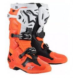 Cizme motocross ALPINESTARS TECH 10 ENDURO ORANGE FLUO/BLACK/WHITE
