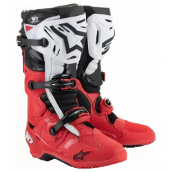 Cizme  motocross ALPINESTARS TECH 10 ENDURO BRIGHT RED/BLACK/WHITE