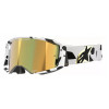 Ochelari motocross ALPINESTARS SUPERTECH CORP WHT/GLD MIRROR-GLD