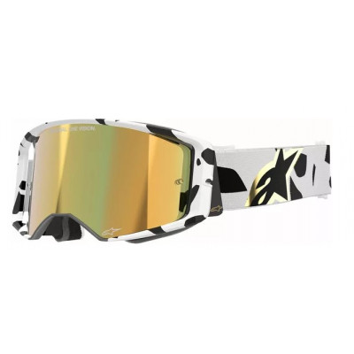 Ochelari motocross ALPINESTARS SUPERTECH CORP WHT/GLD MIRROR-GLD