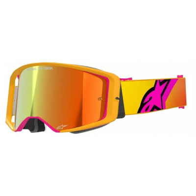 Ochelari motocross ALPINESTARS SUPERTECH CORP YLW/PNK MIRROR-RED