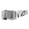 Ochelari motocross ALPINESTARS VISION 8 CORP WHT MIRROR-SILVER