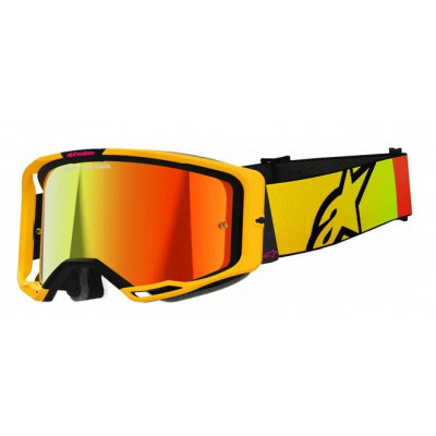 Ochelari motocross  ALPINESTARS VISION 8 CORP YLW/PINK MIRROR-RED