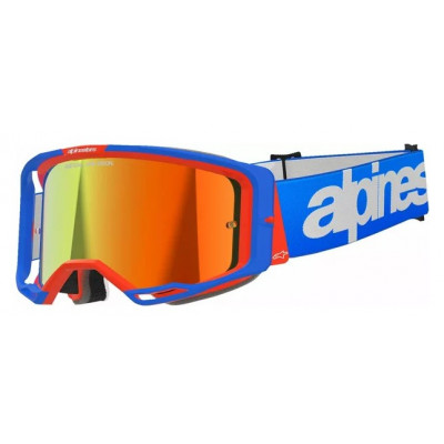 Ochelari motocross ALPINESTARS VISION 8 WORDMARK BL/ORG MIRROR-RED