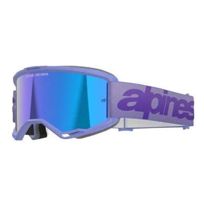 Ochelari motocross  ALPINESTARS VISION 5 WORDMARK PRPL MIRROR-BL