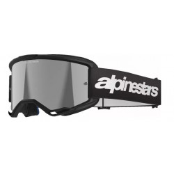 Ochelari motocross  ALPINESTARS VISION 3 WORDMARK BLK MIRROR-SIL