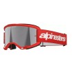 Ochelari motocross  ALPINESTARS VISION 3 WORDMARK RED MIRROR-SIL thumb