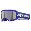 Ochelari motocross  ALPINESTARS VISION 3 WORDMARK BL MIRROR-SIL