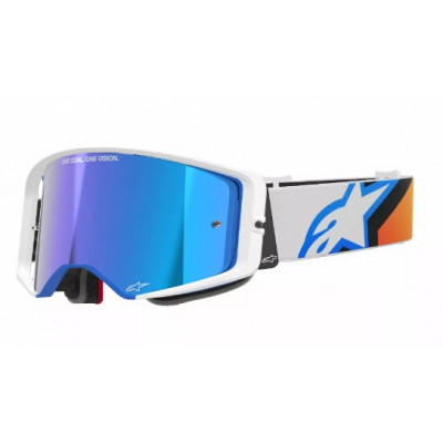 Ochelari motocross ALPINESTARS SUPERTECH CORP BLUE/OR MIRROR-BLUE