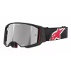Ochelari  motocross ALPINESTARS SUPERTECH CORP BLACK/RED MIRROR-SILVER